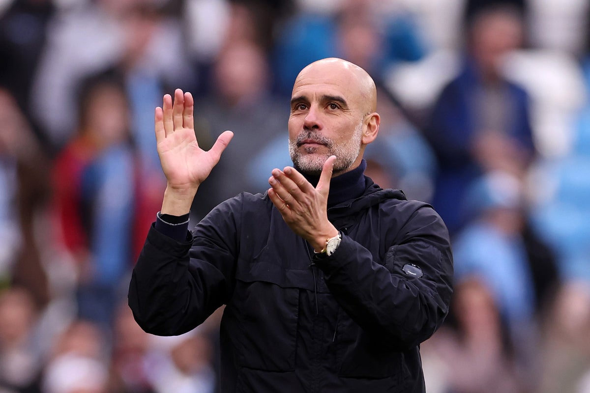 Pep Guardiola shouts &lsquo;Come on you Irons&rsquo; as he urges West Ham to disrupt Arsenal&rsquo;s Premier League title charge