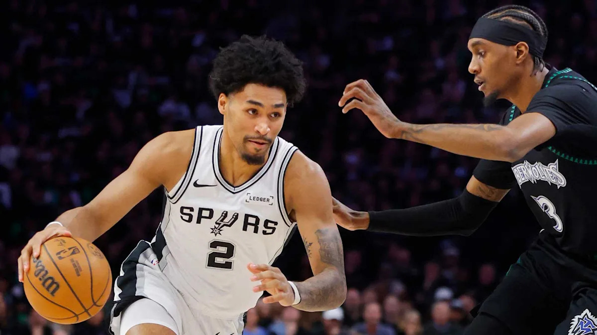 Spurs&rsquo; Dylan Harper goes viral for his reaction to Victor Wembanyama&rsquo;s elbow to Naz Reid