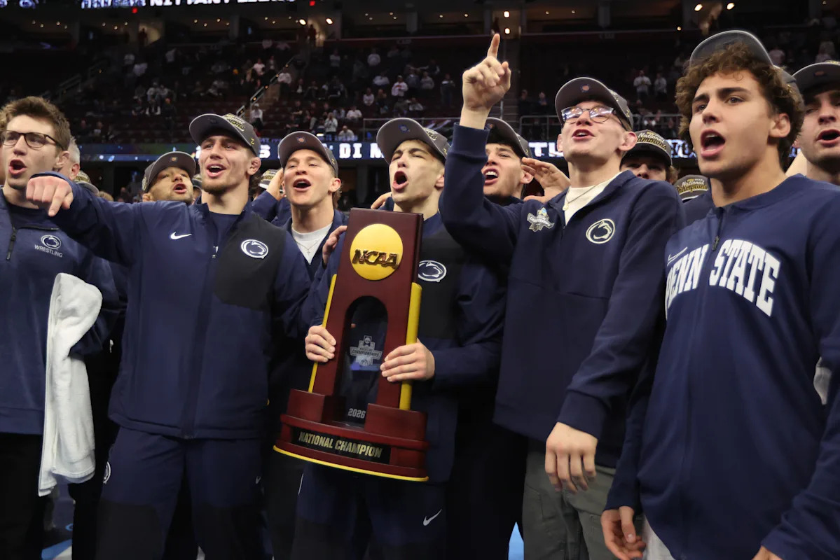 Penn State wins fifth consecutive wrestling national championship, with 4 wrestlers earning individual titles