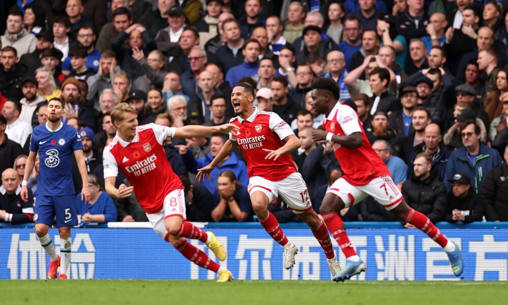 William Saliba, Martin Odegaard and Bukayo Saka were not in Arsenal training today