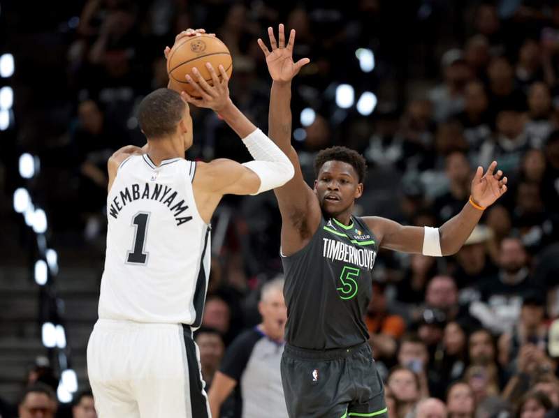 Anthony Edwards explains how Victor Wembanyama changes Wolves&rsquo; offensive approach