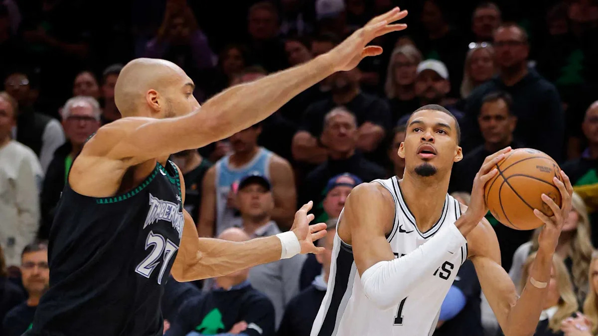 Spurs&rsquo; Mitch Johnson has &lsquo;ridiculous&rsquo; response to potential Victor Wembanyama Game 5 suspension