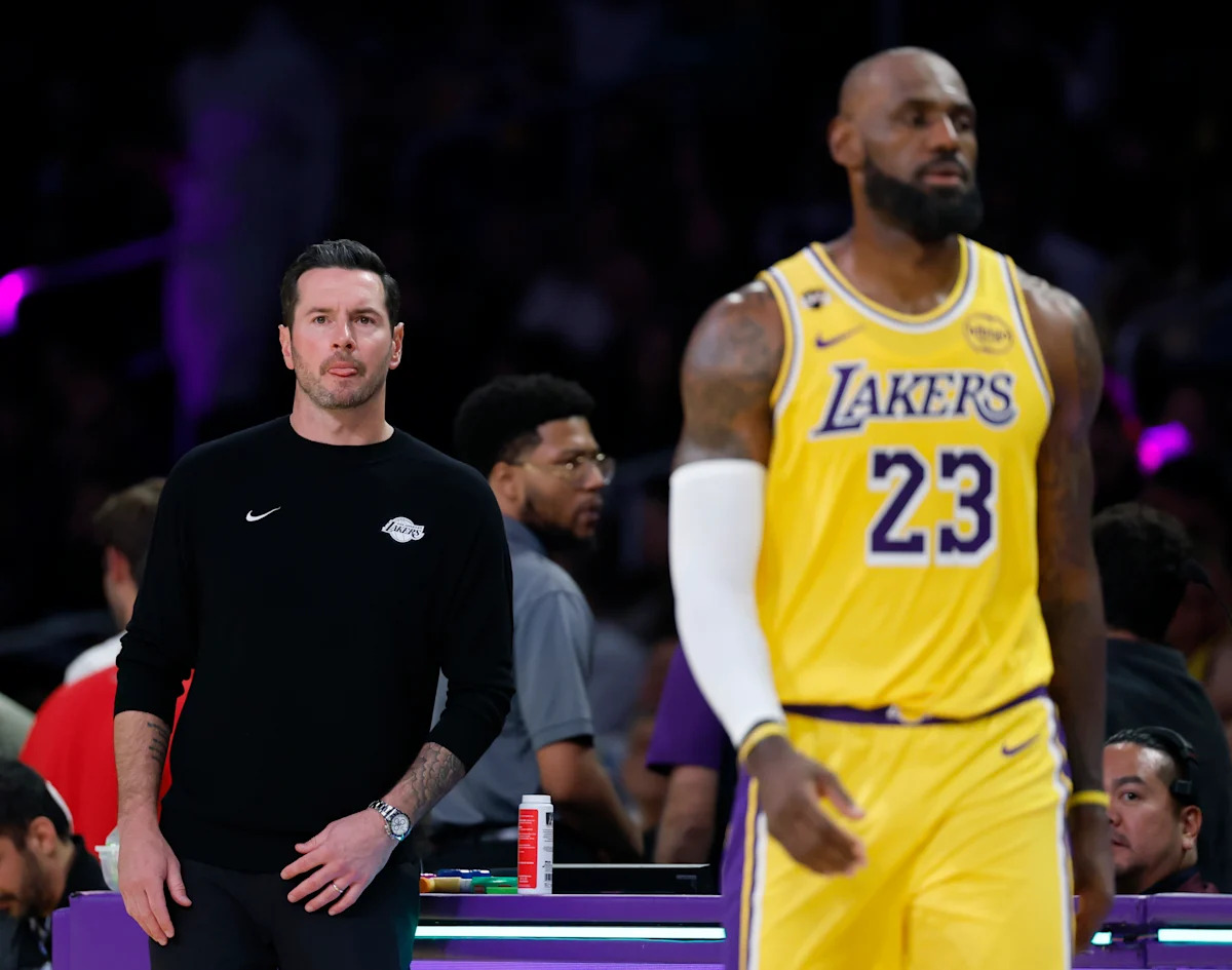 Lakers coach JJ Redick says LeBron James gets 'worst whistle of any star player' after players confront refs