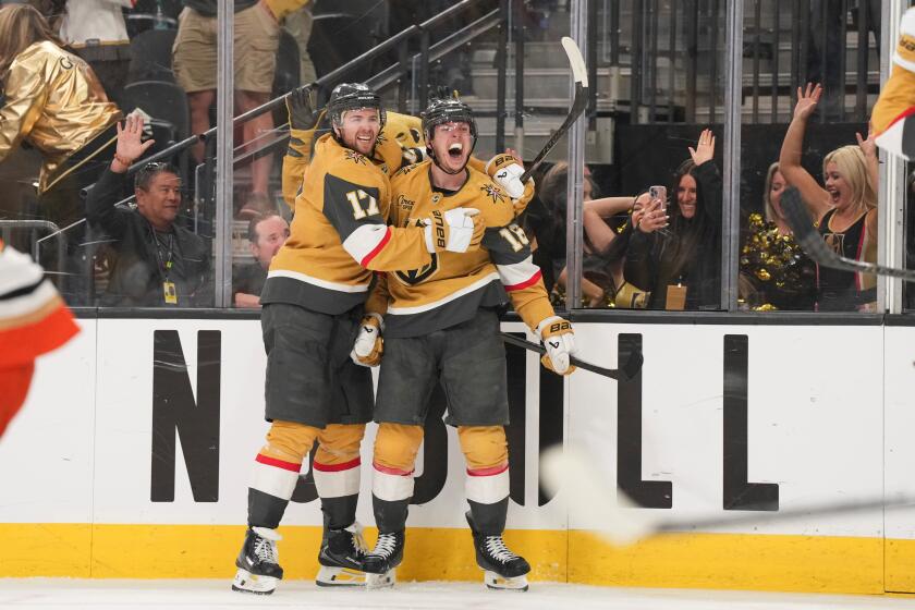 Ducks surrender goal in overtime, fall to Golden Knights in Game 5