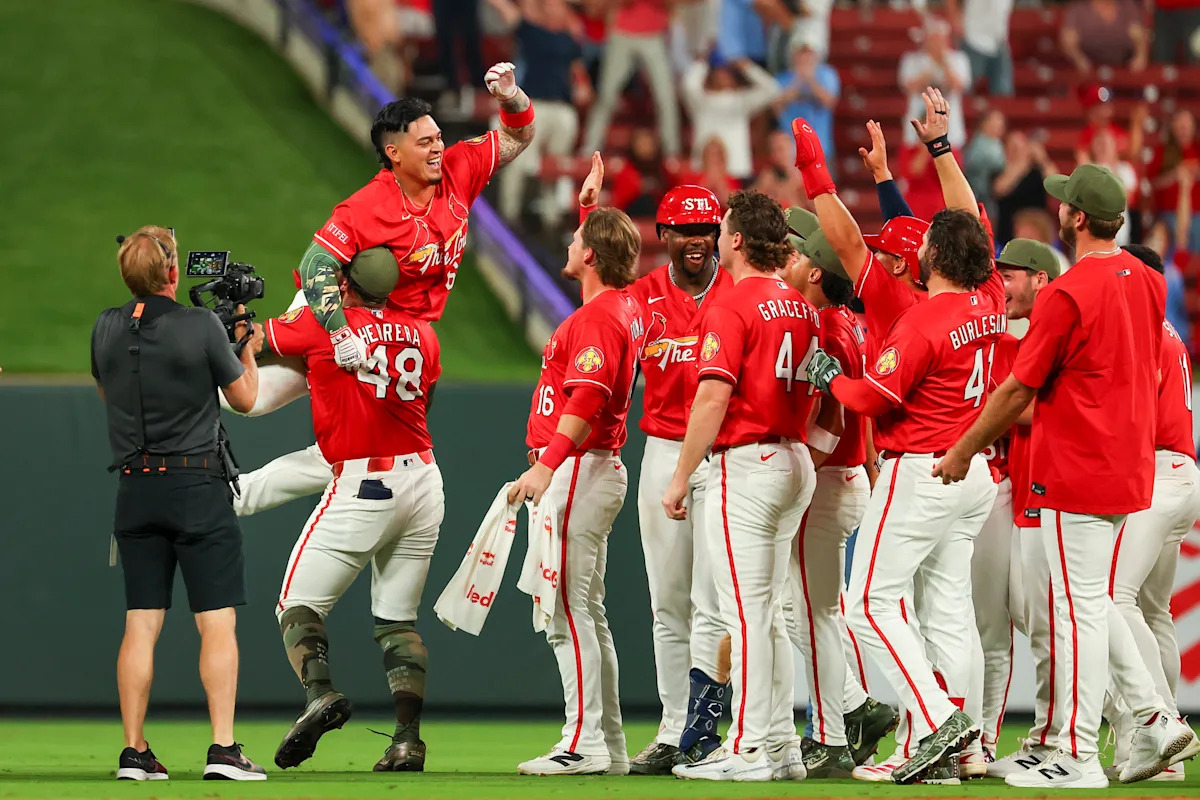 Shirtless fans boost Cardinals to extra-innings win: &lsquo;That was a fun environment&rsquo;