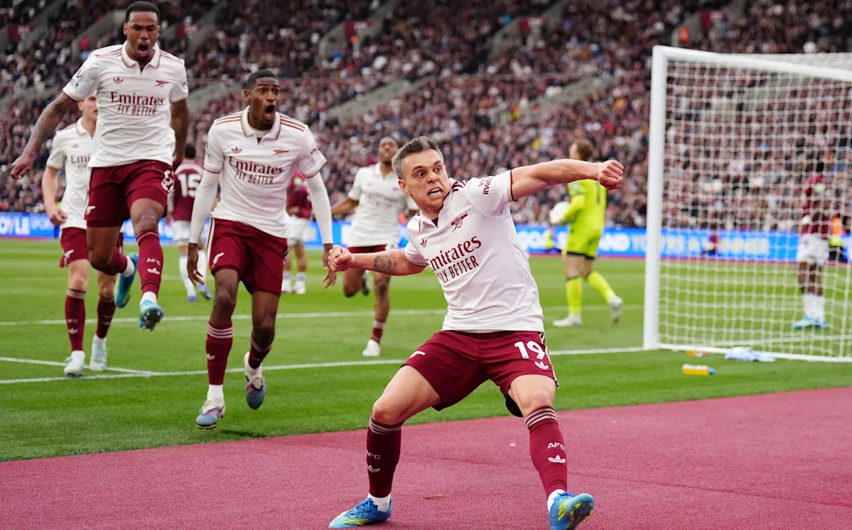 Arsenal have one hand on Premier League trophy after lucky win over West Ham