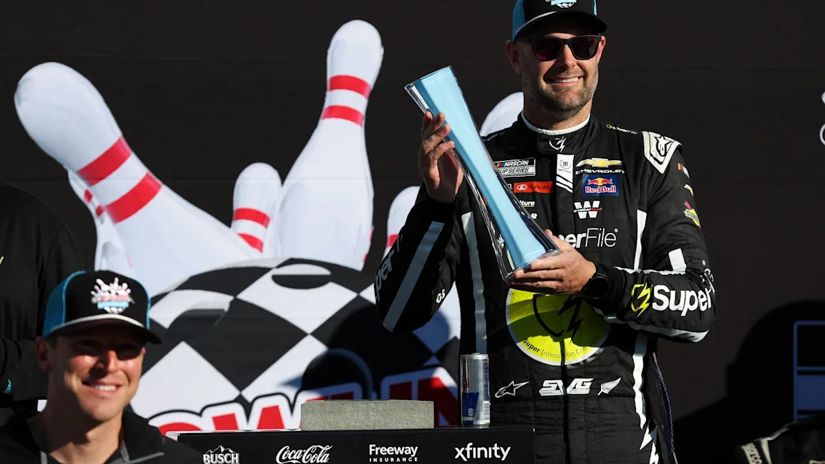 Shane van Gisbergen remains NASCAR&rsquo;s road-course ace with Watkins Glen win from the pole