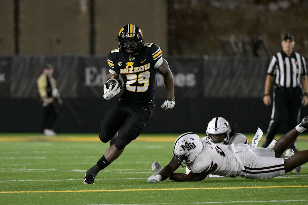 Missouri running back Ahmad Hardy in stable condition after being the victim of a shooting at a concert