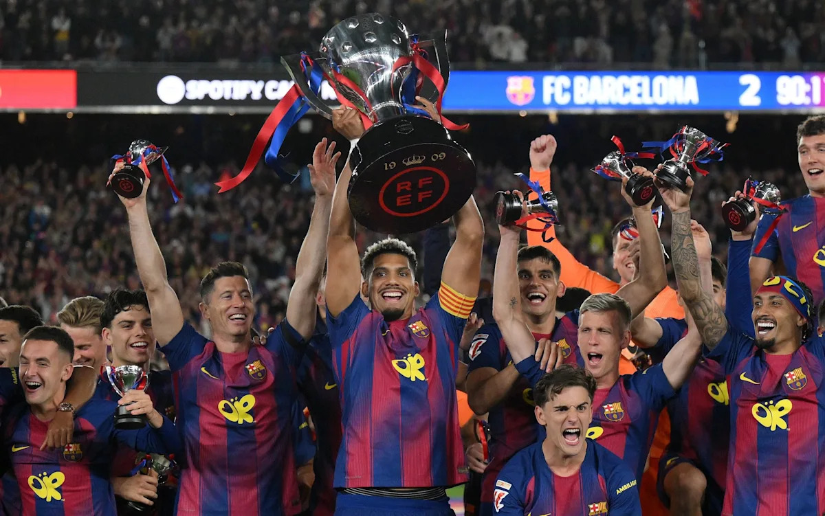 Rashford scores spectacular free-kick as Barcelona clinch La Liga title with El Clasico win Rashford scores spectacular free-kick as Barcelona clinch La Liga title with El Clasico win