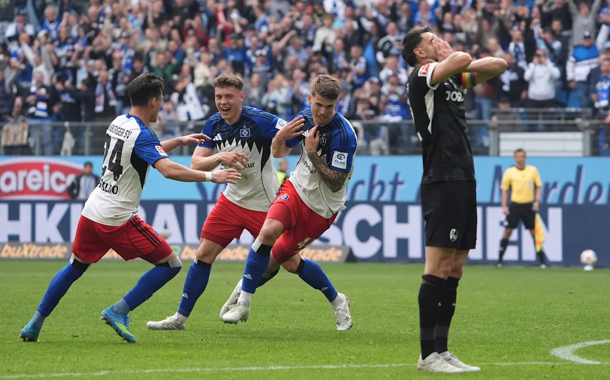 Europa League finalist Freiburg loses at Hamburg in Bundesliga Europa League finalist Freiburg loses at Hamburg in Bundesliga