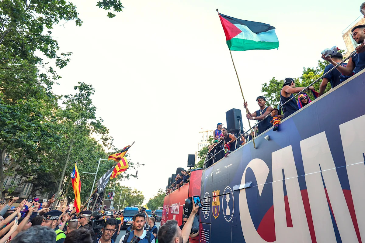Israeli minister criticizes Barcelona star Lamine Yamal for waving Palestinian flag Israeli minister criticizes Barcelona star Lamine Yamal for waving Palestinian flag