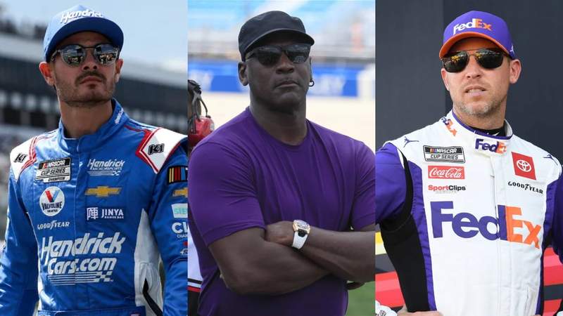 Kyle Larson's Quiet Michael Jordan Encounter Destroyed Denny Hamlin's Exclusive Garage Status Kyle Larson's Quiet Michael Jordan Encounter Destroyed Denny Hamlin's Exclusive Garage Status