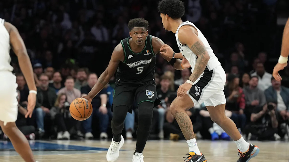Edwards guides the Timberwolves past the Spurs 114-109 to tie the series after Wembanyama&rsquo;s ejection