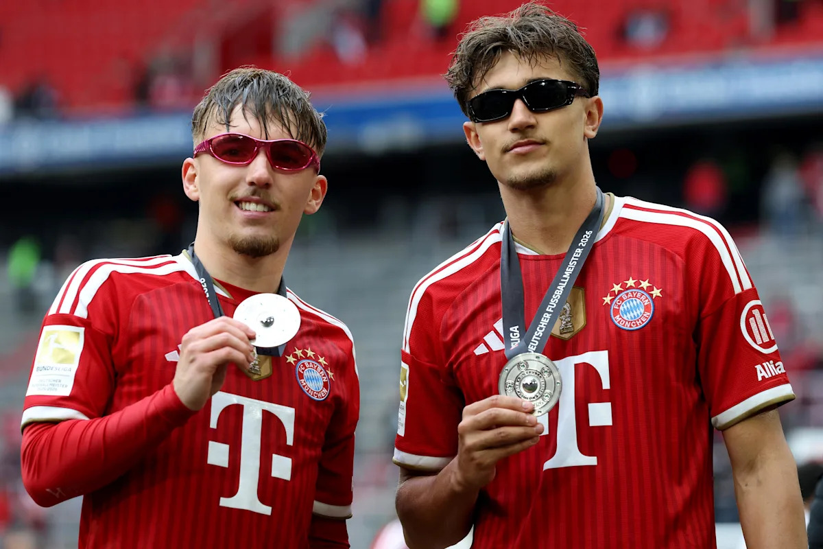 Bayern Munich&rsquo;s Lennart Karl, Tom Bischof love the taste of Bundesliga glory