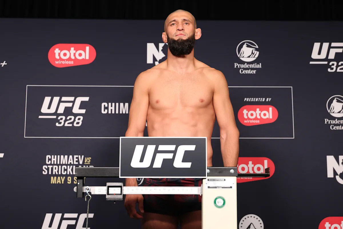 UFC 328 weigh-in results: 1 fighter misses weight by 4 pounds for Chimaev vs. Strickland fight card