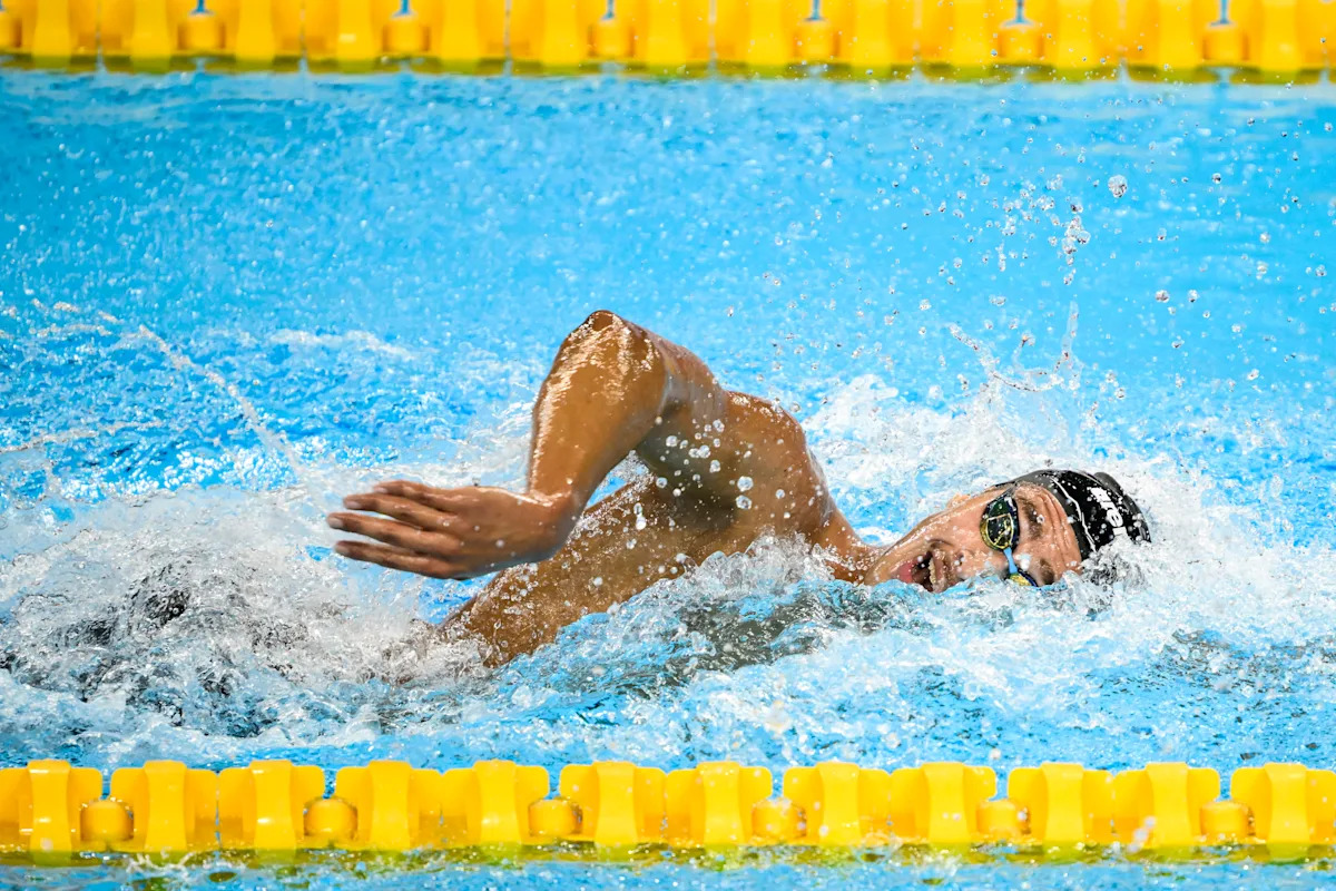 NCAA men&rsquo;s swimming and diving championships: Florida freshman Ahmed Jaouadi breaks Bobby Finke&rsquo;s 1,650 freestyle collegiate record
