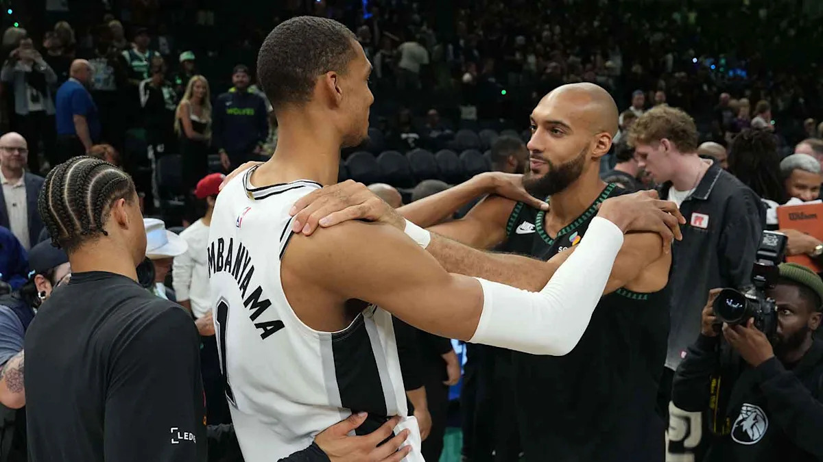 Spurs news: Victor Wembanyama, Rudy Gobert share special moment after Game 6 win