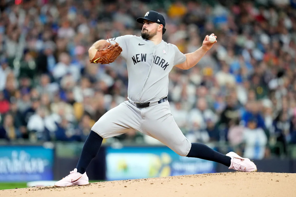 Yankees' Carlos Rodón struggles in 2026 debut, Brewers win on Brice Turang walk-off homer Yankees' Carlos Rodón struggles in 2026 debut, Brewers win on Brice Turang walk-off homer