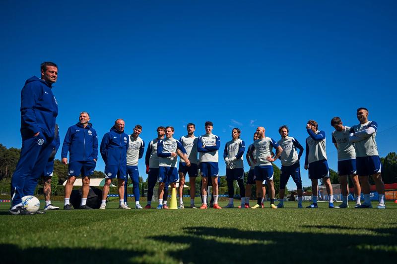 Inter in training on the eve of the clash with Hellas Verona Inter in training on the eve of the clash with Hellas Verona