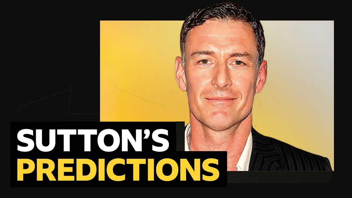 Sutton's predictions: Man City v Crystal Palace