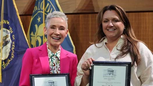 Louisville Mayor Honors Donna Brothers, Cherie DeVaux Following Kentucky Derby 152
