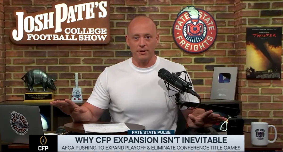 Josh Pate urges college football fans to push back on 24-team CFP: &lsquo;These are not strong-willed people&rsquo;